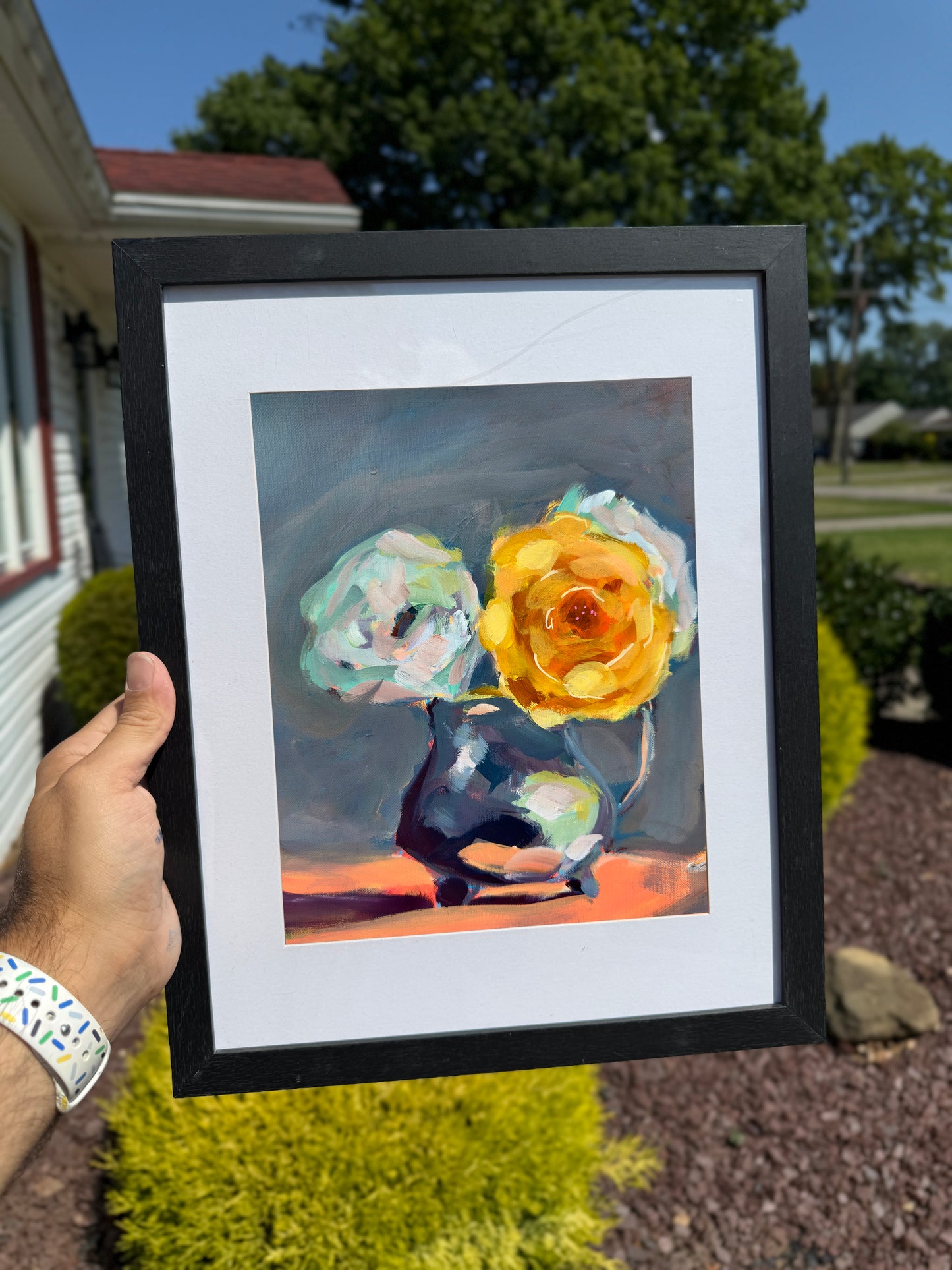 Framed Original Acrylic Painting - 11 x 14