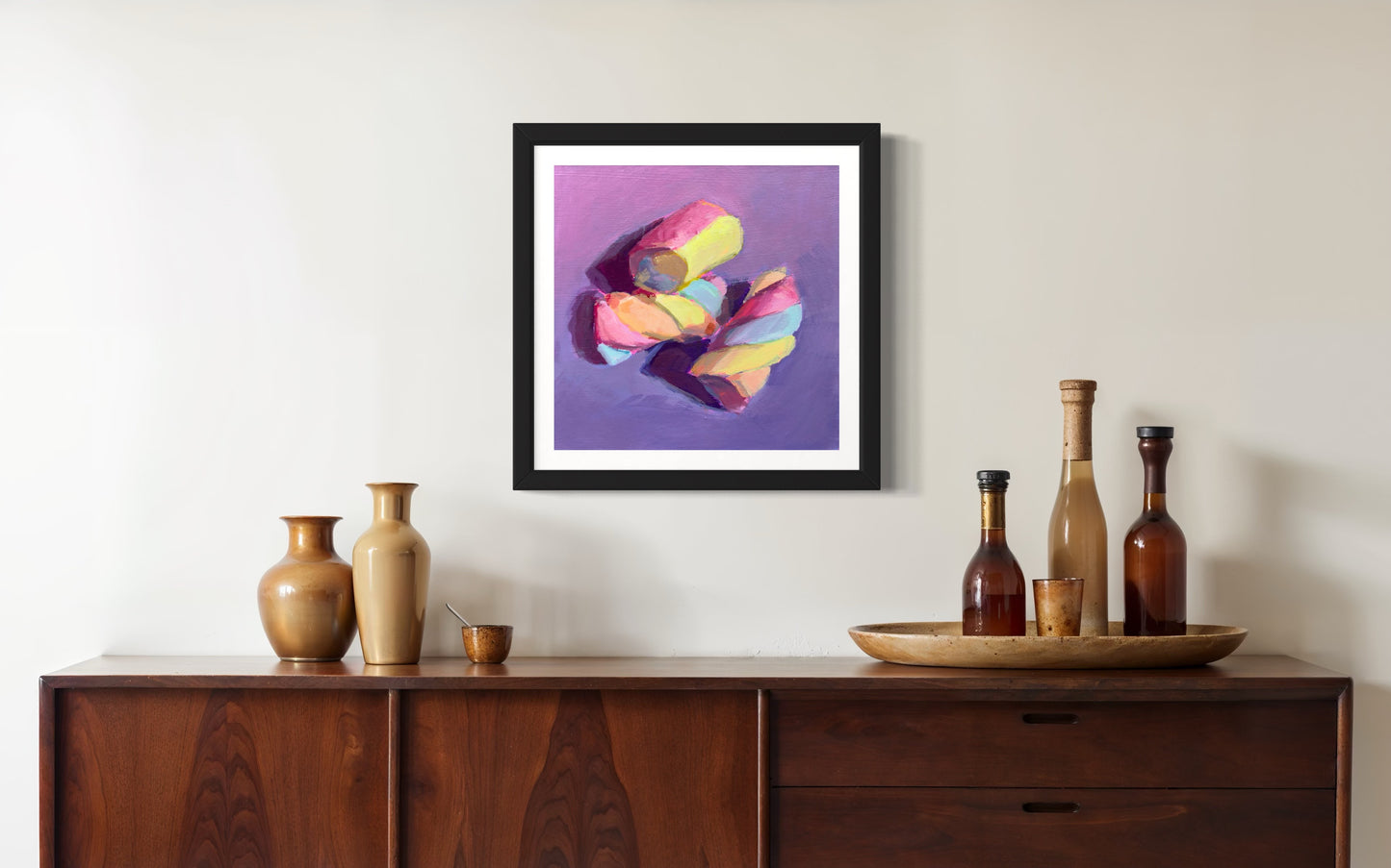 Candy on Purple, Art Print, Square Print