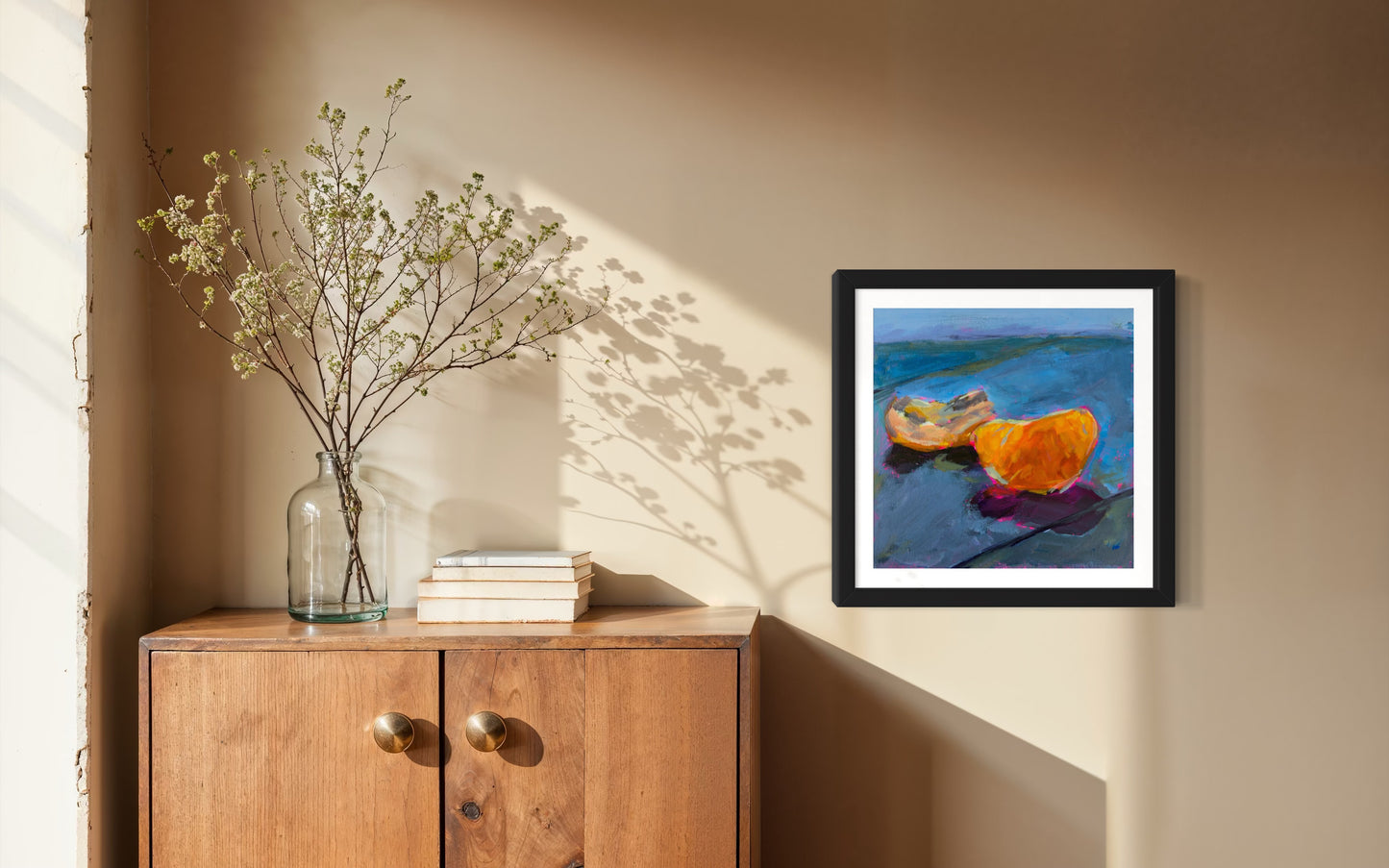 Orange Slice, Art Print, Square Print