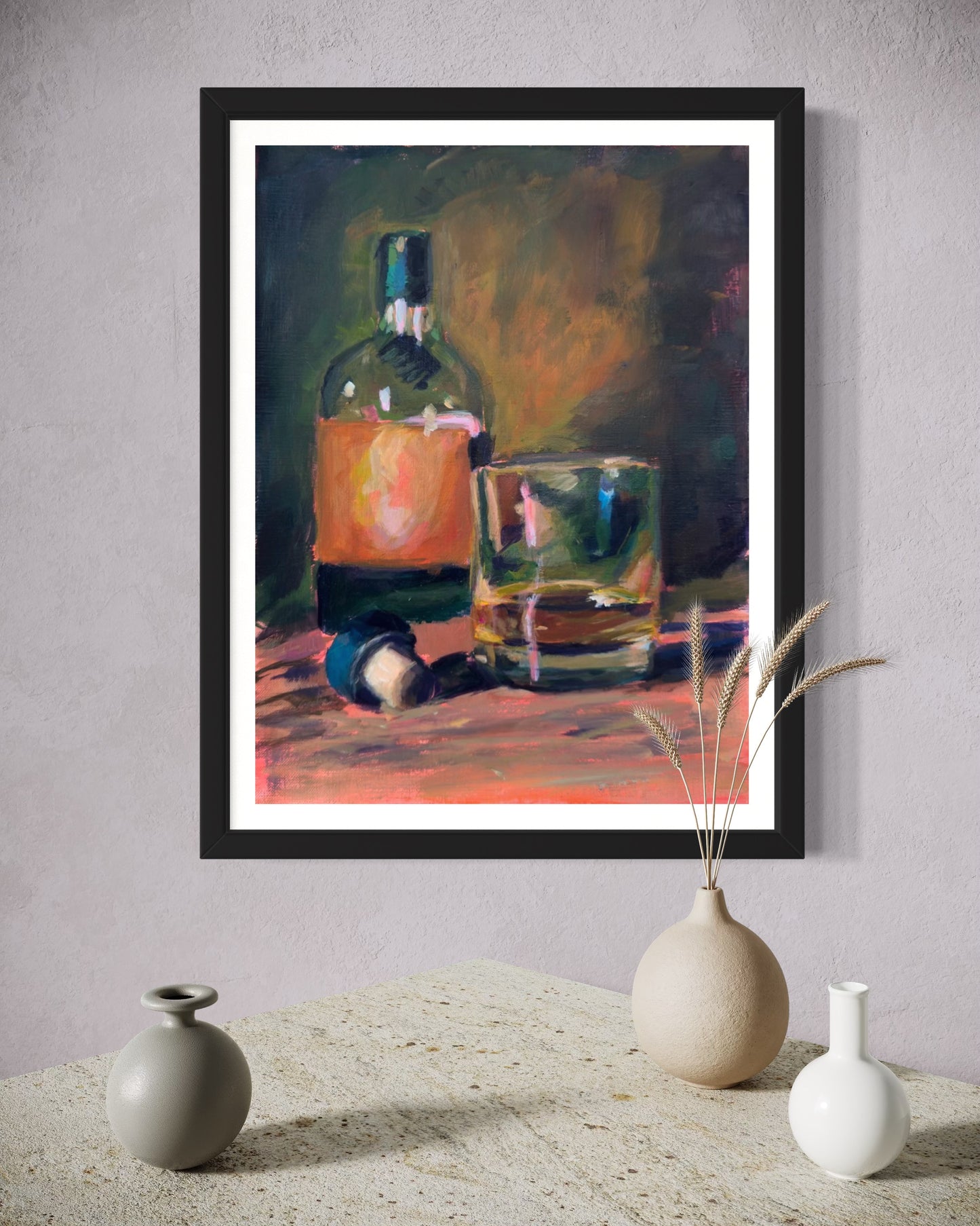 Whiskey Neat, 8 x 10, Art Print