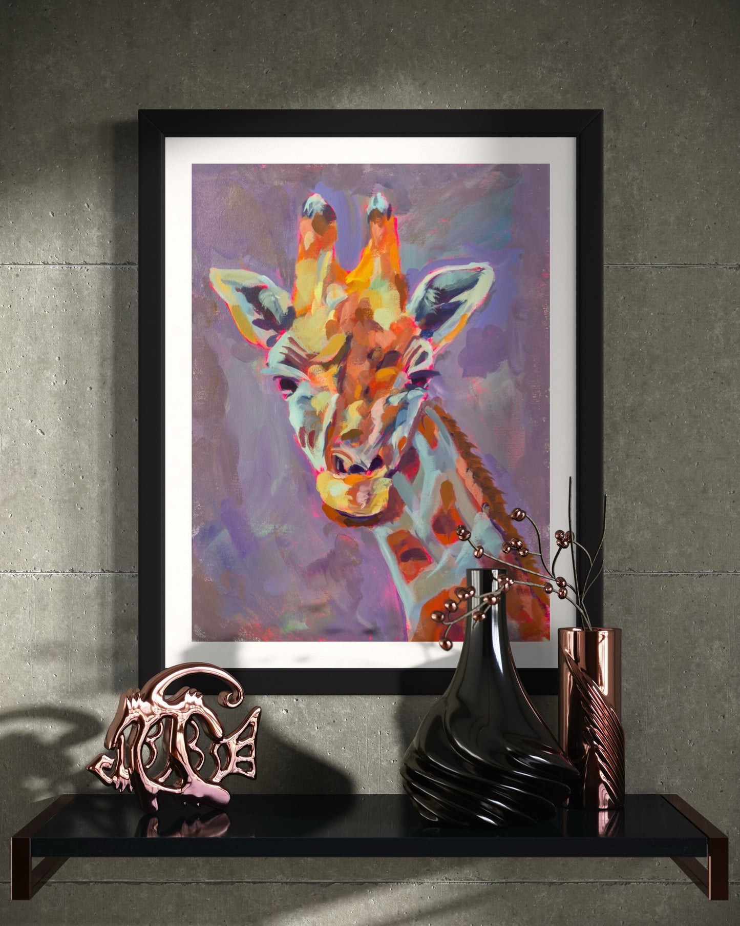 Giraffe, 8 x 10, Art Print