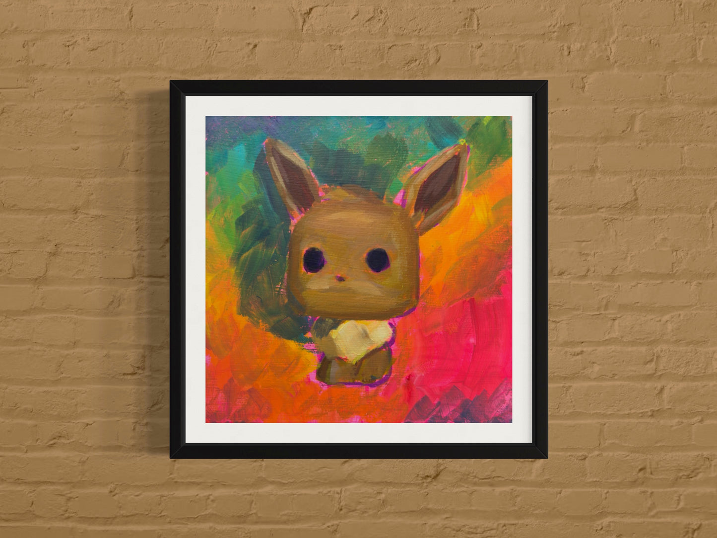 Eeveelution Full Set, Art Print, 5x5 Square Print Set