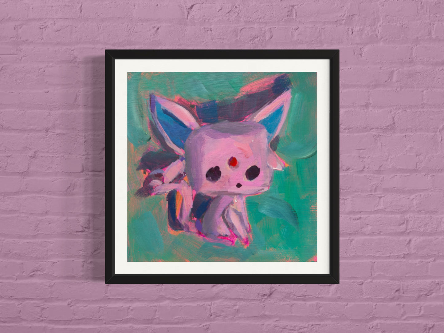 Eeveelution Full Set, Art Print, 5x5 Square Print Set