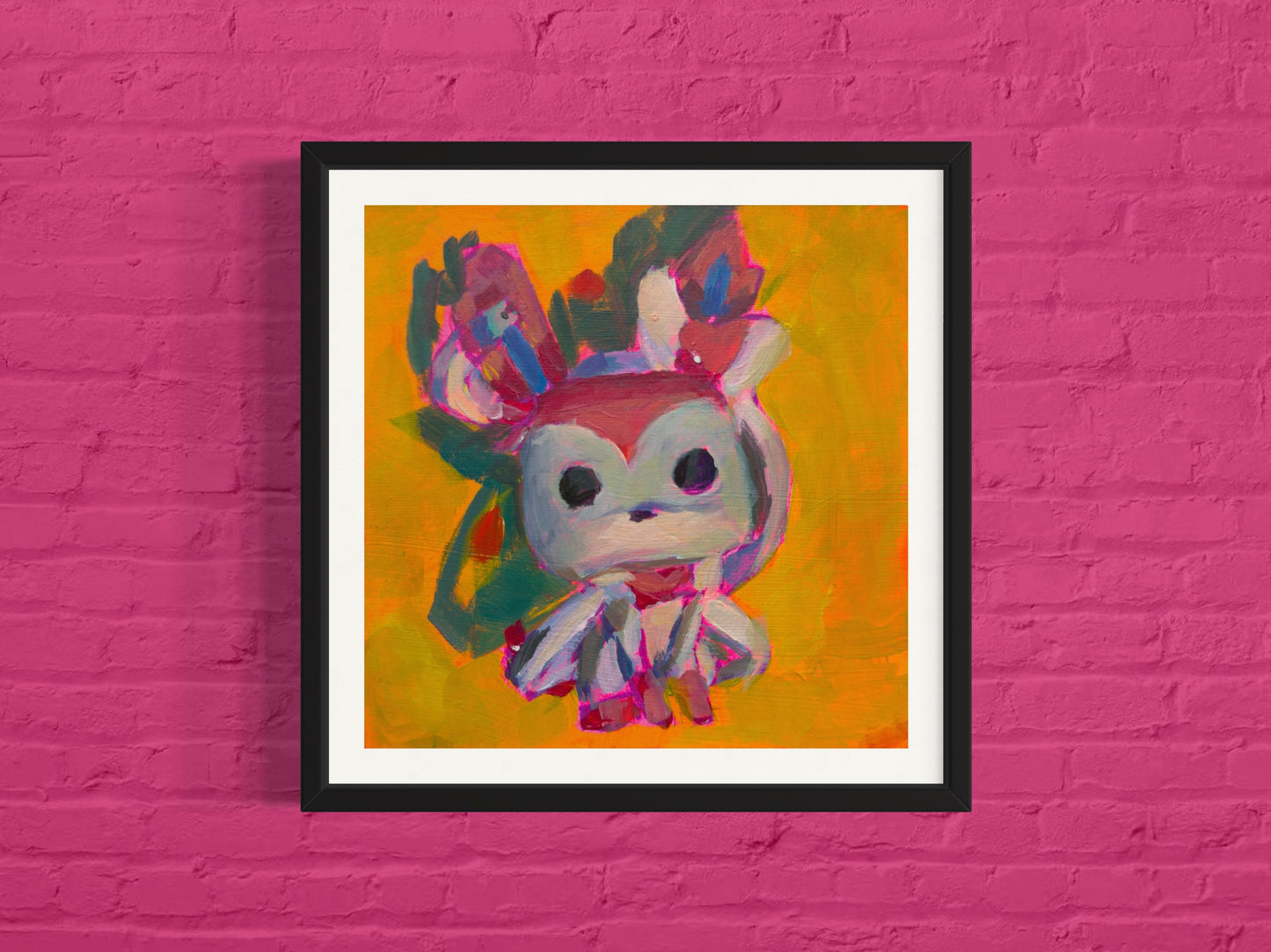 Eeveelution Full Set, Art Print, 5x5 Square Print Set