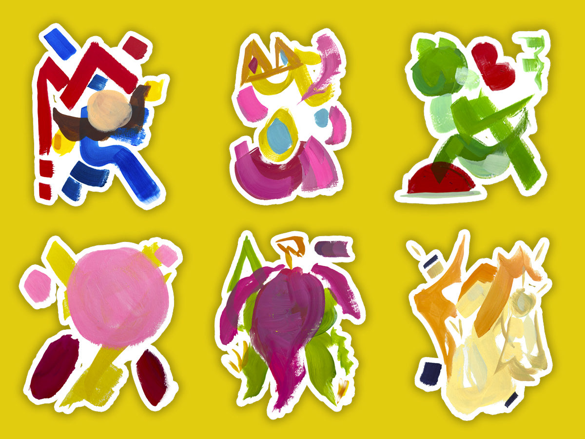 Abstract Character Mega-Pack, 3-inch Vinyl Sticker