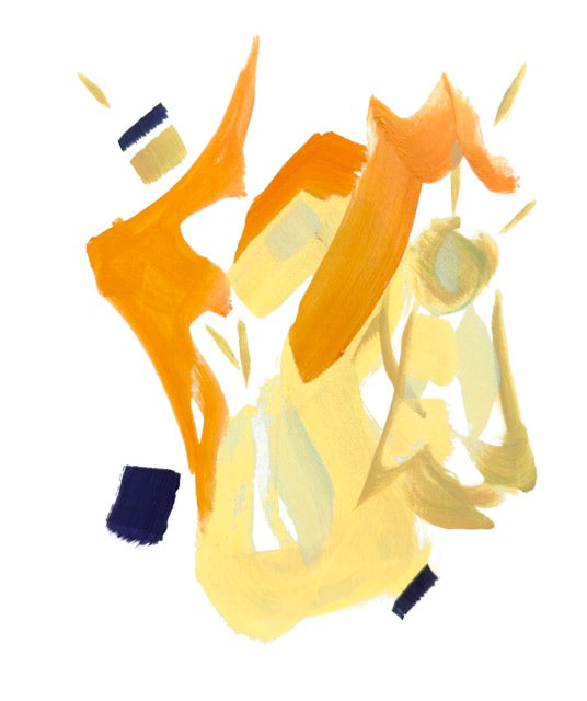 Patamon, Deconstructed Character, Framed Abstract Original, 8x5x11