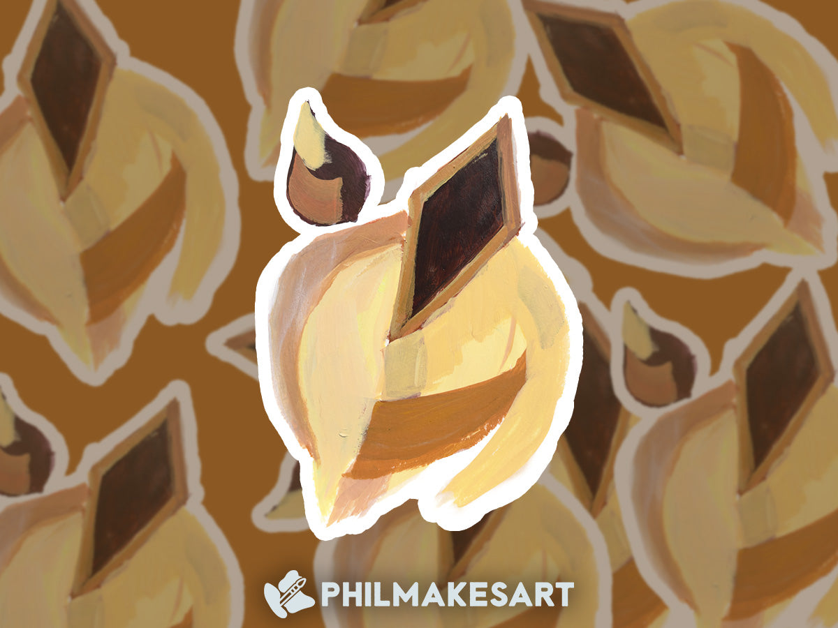 Abstract Eevee, 3-inch Vinyl Sticker