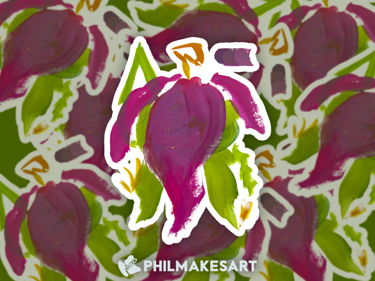 Abstract Palmon, 3-inch Vinyl Sticker