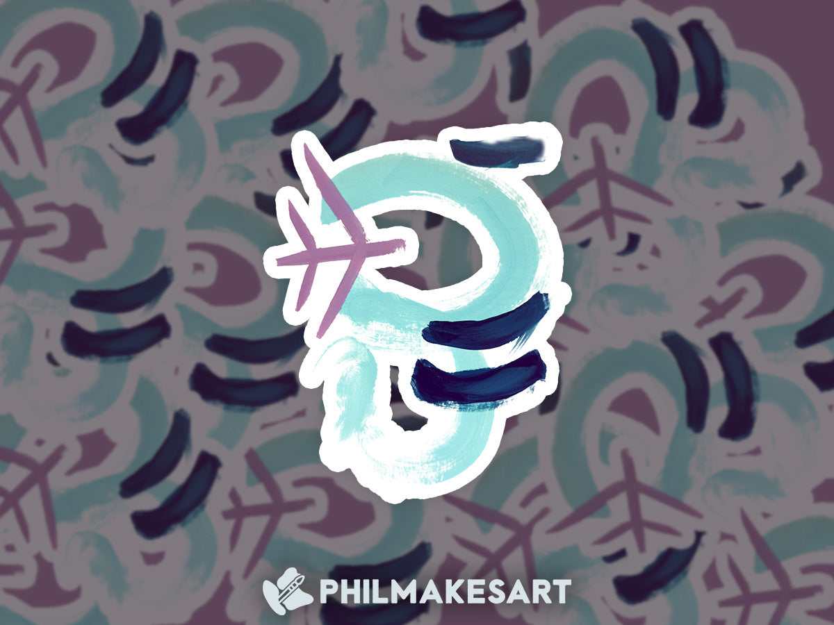 Abstract Whooper, 3-inch Vinyl Sticker