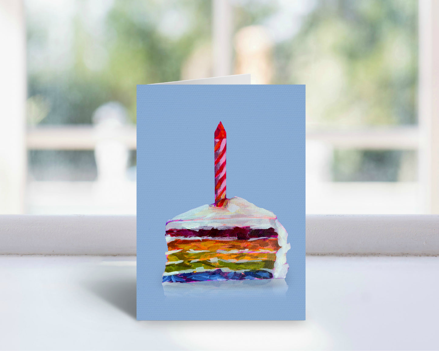 Birthday Card, Blank 5 x7 Card with Envelope