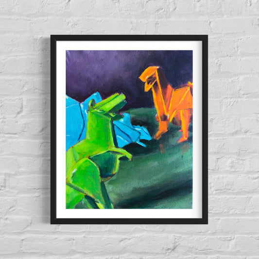 Dinosaurs, 8 x 10 Art Print