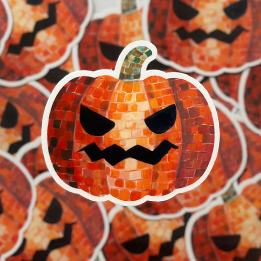 Jack-O-Disco Pumpkin, 3-inch Vinyl Sticker