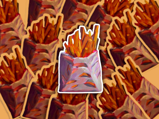 Fries, 3 inch Vinyl Sticker