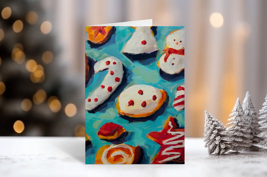 Christmas Cookies, Blank 5 x7 Card with Envelope