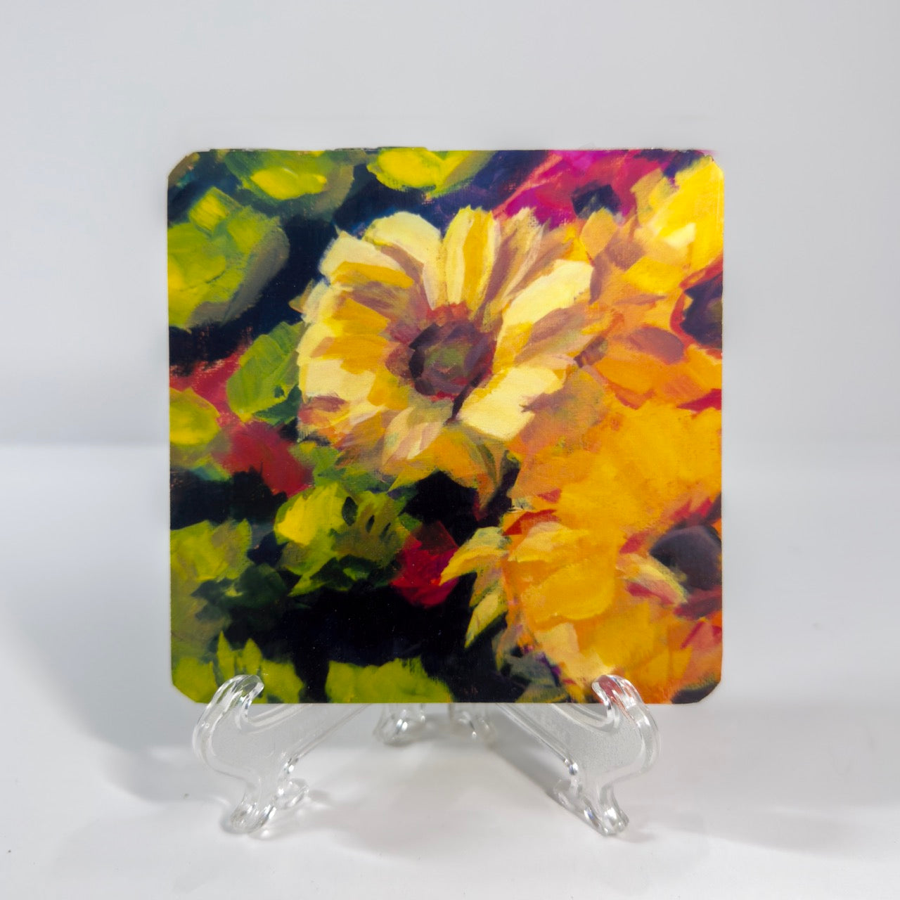 Sunflowers Square Coaster