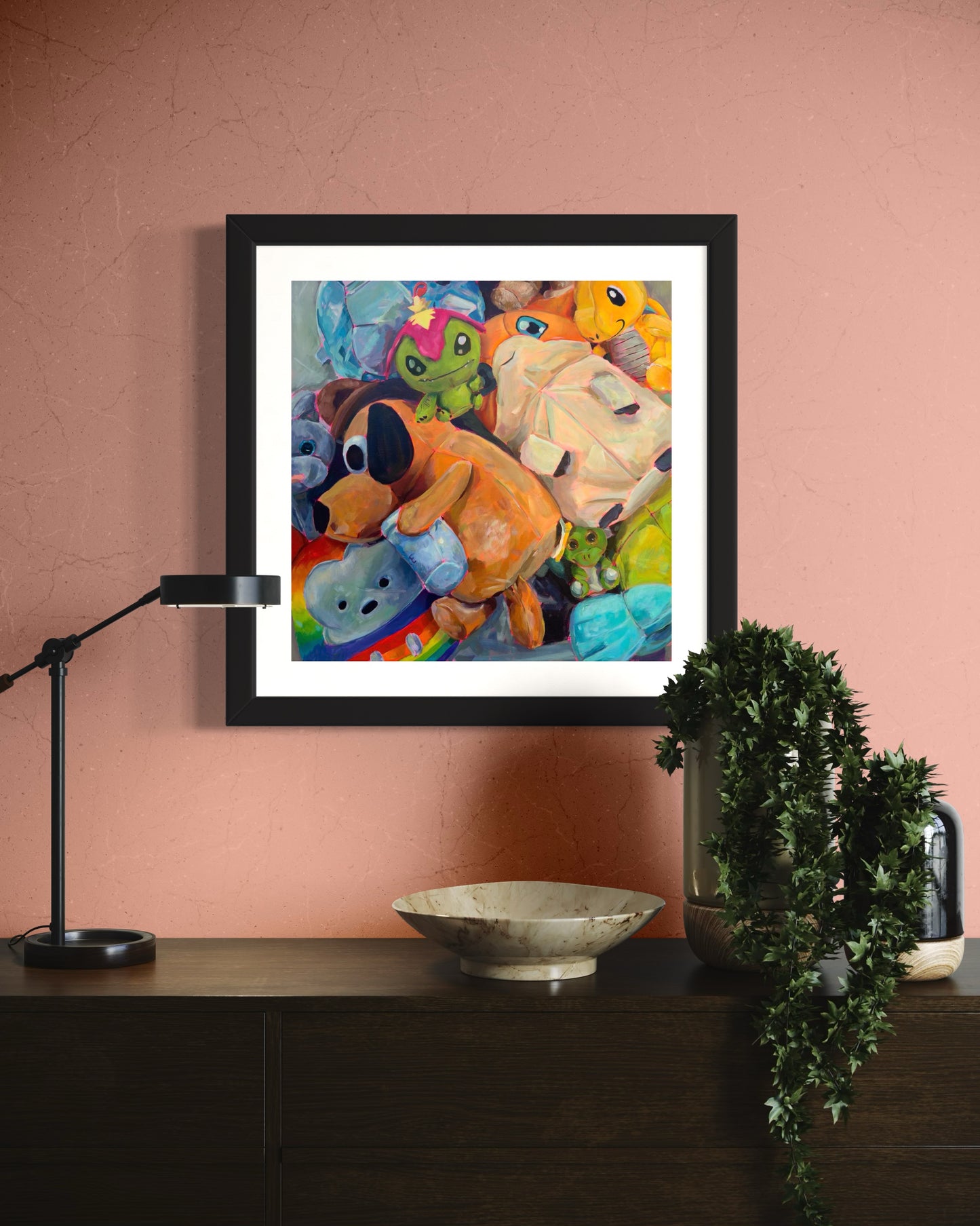 The Claw (Plushies), Art Print, Square