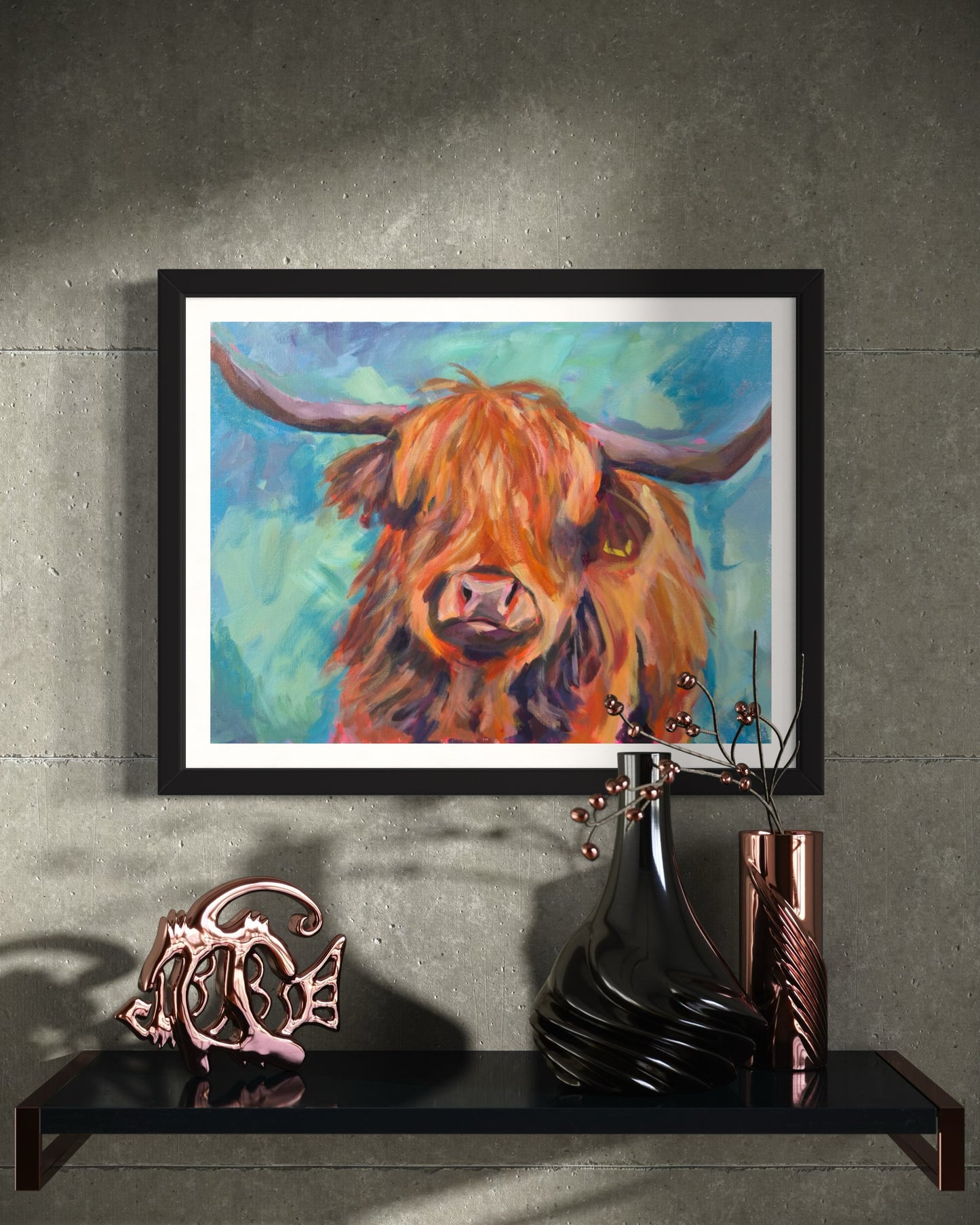 Highland Cow, 8 x 10, Art Print