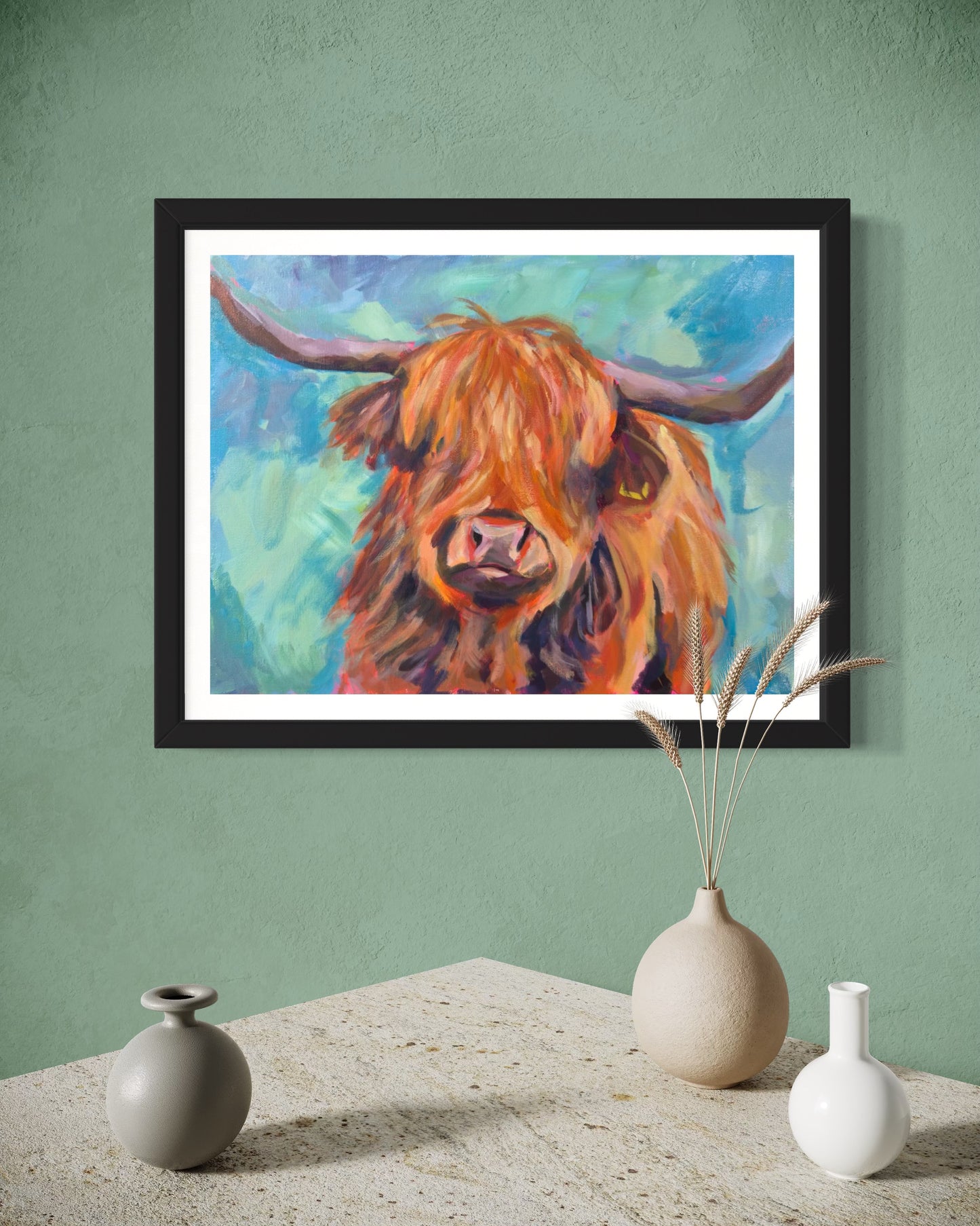 Highland Cow, 8 x 10, Art Print