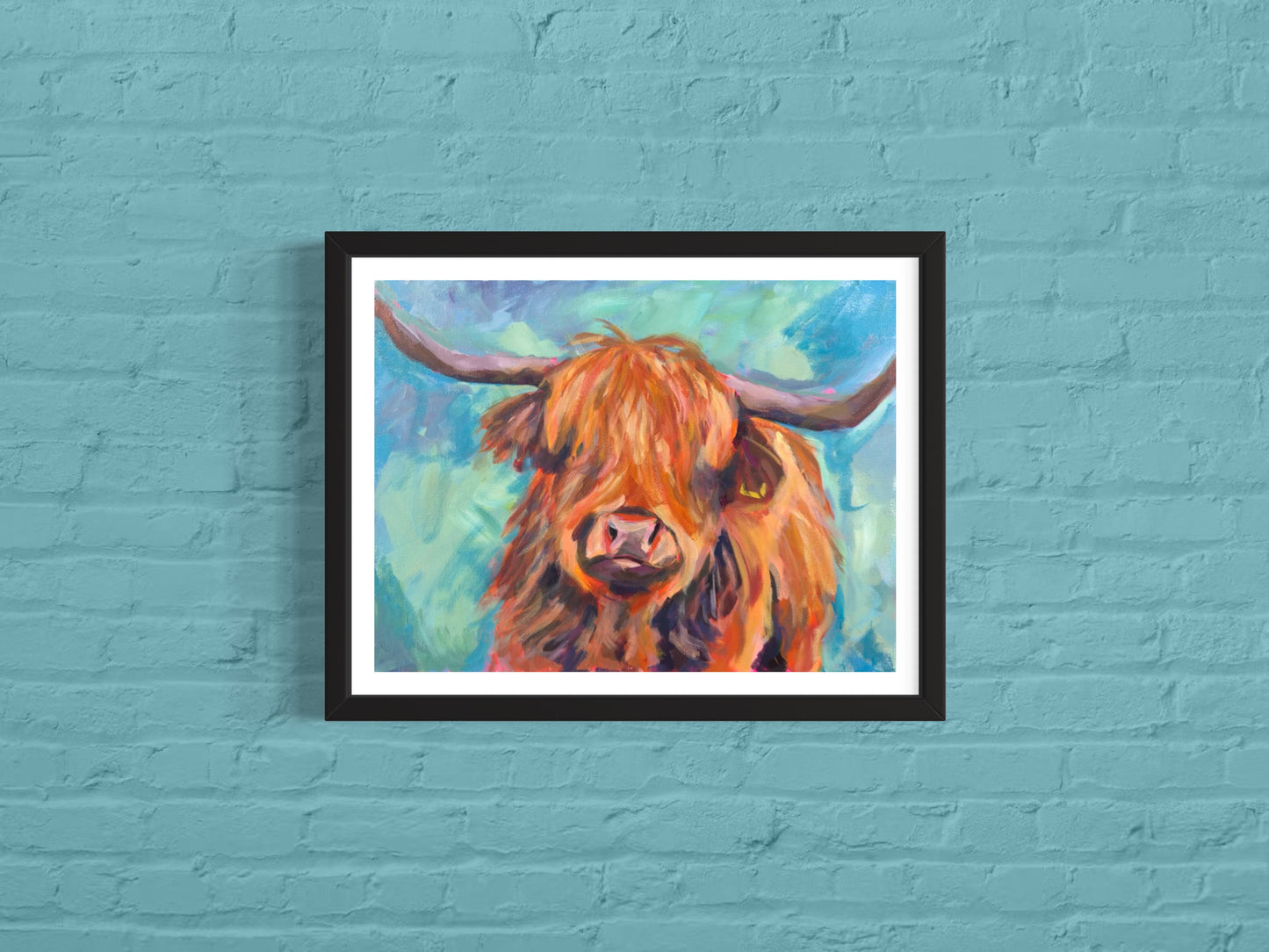 Highland Cow, 8 x 10, Art Print
