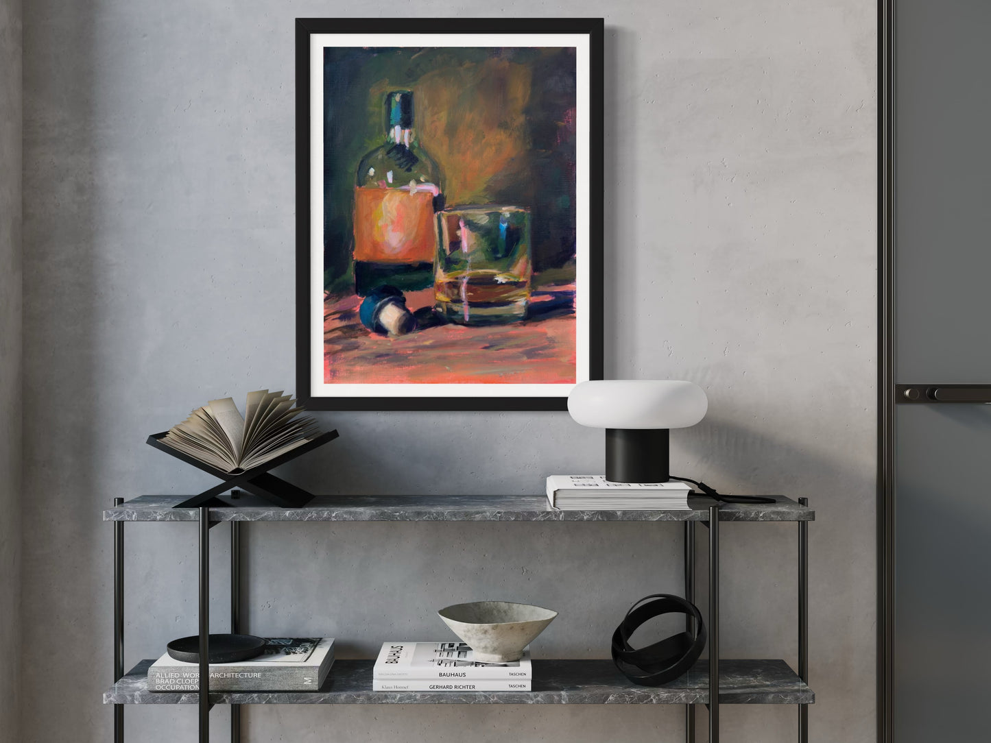 Whiskey Neat, 8 x 10, Art Print