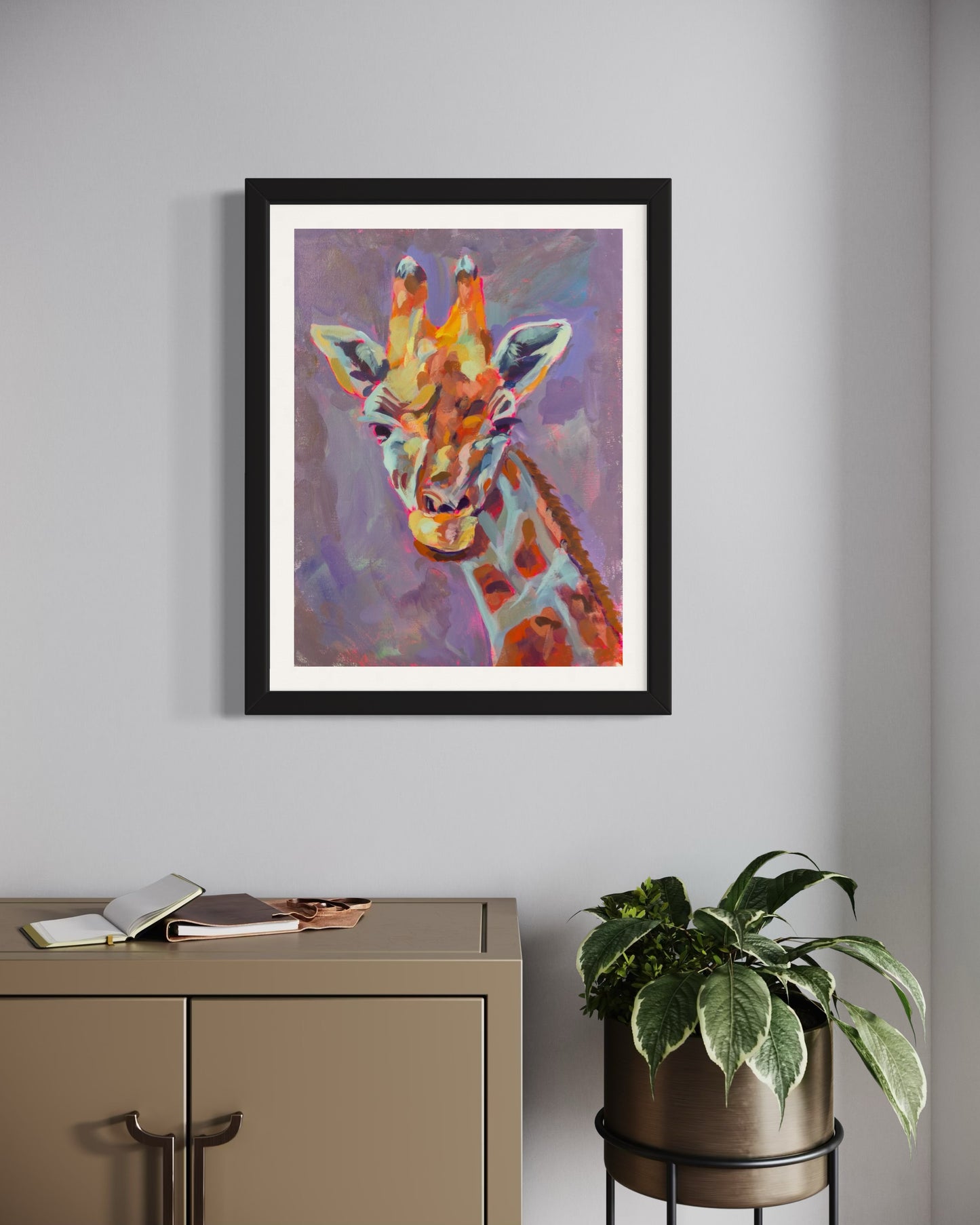 Giraffe, 8 x 10, Art Print