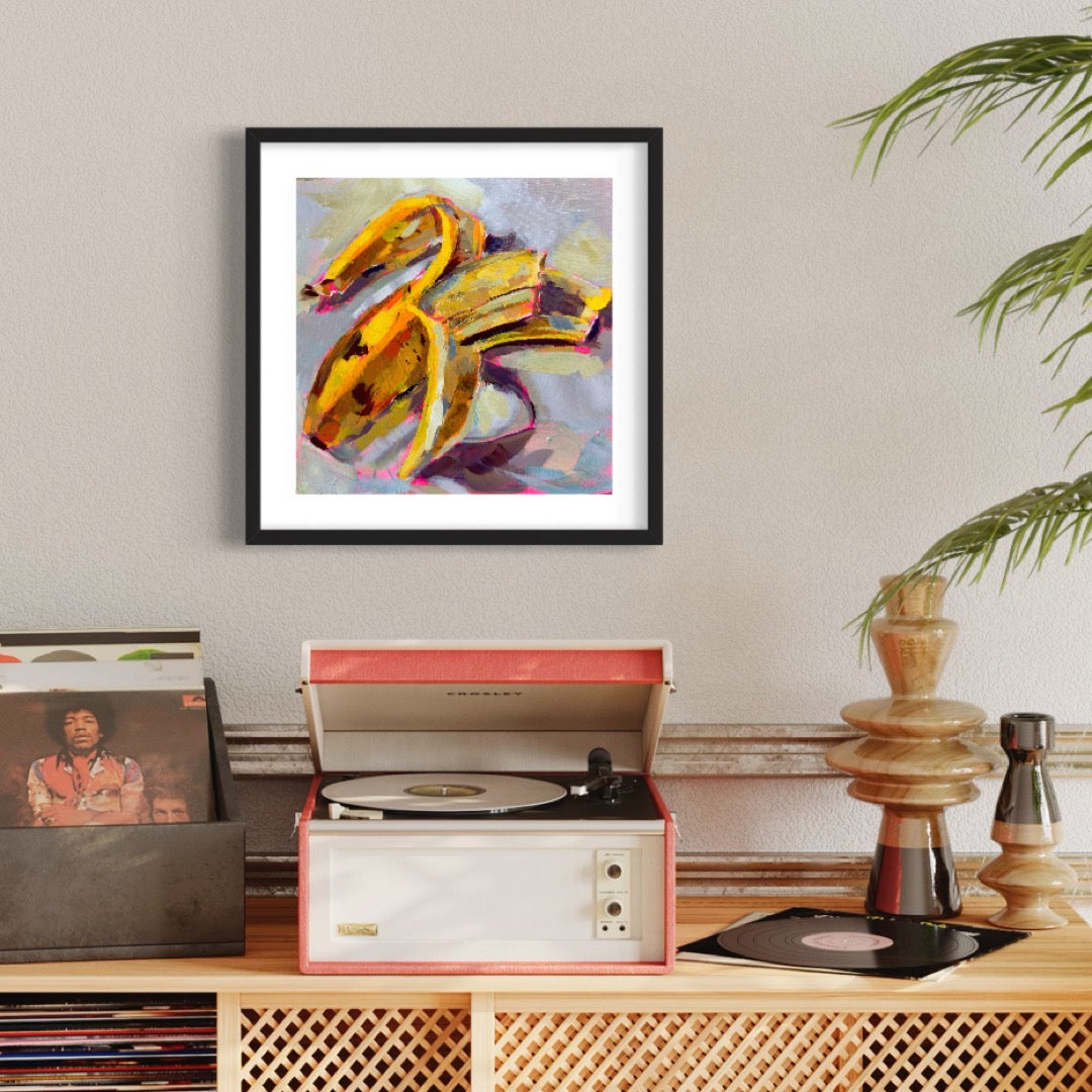 Banana, Square Art Print