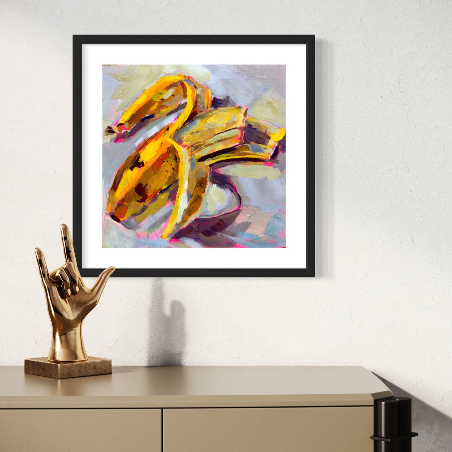 Banana, Square Art Print