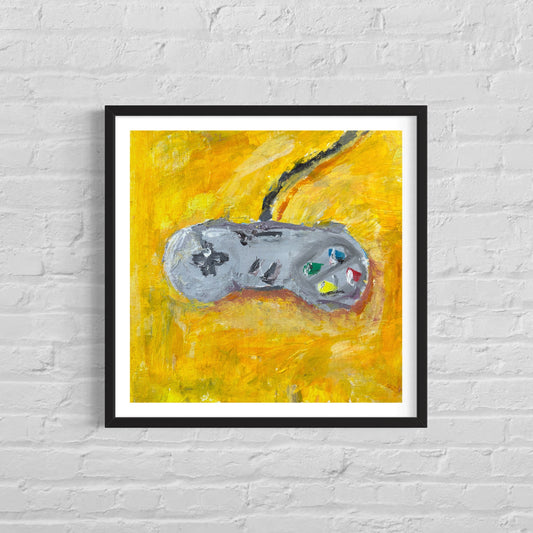 Abstract Controller, Square Art Print