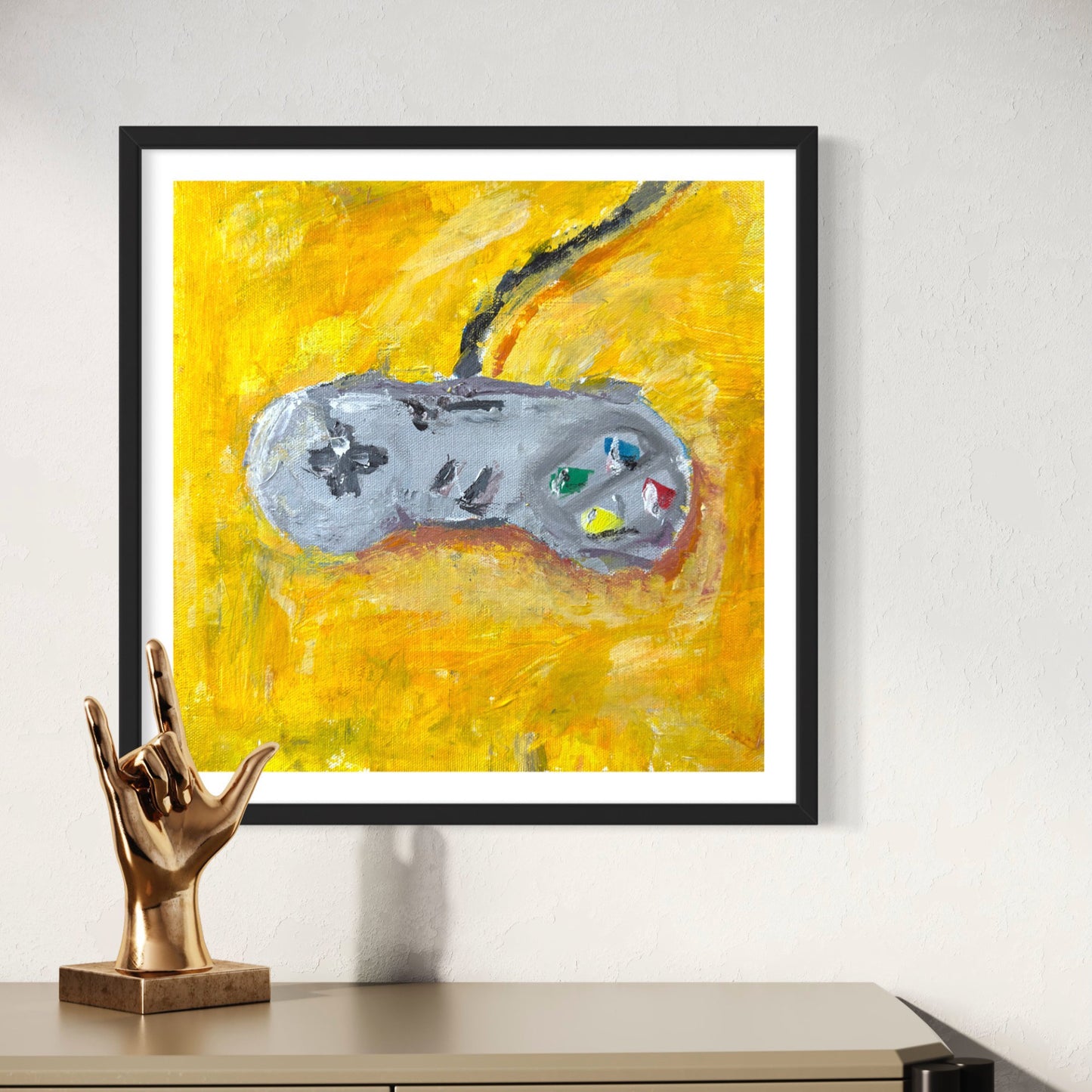 Abstract Controller, Square Art Print