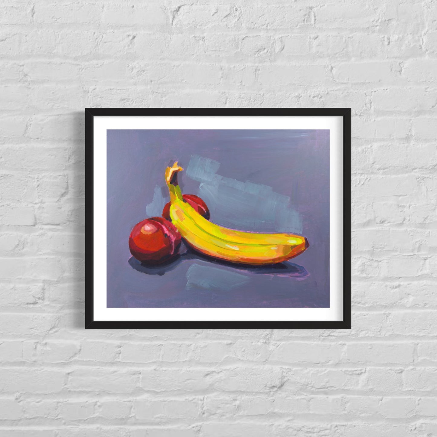 Peaches and Banana, 10 x 8 Art Print