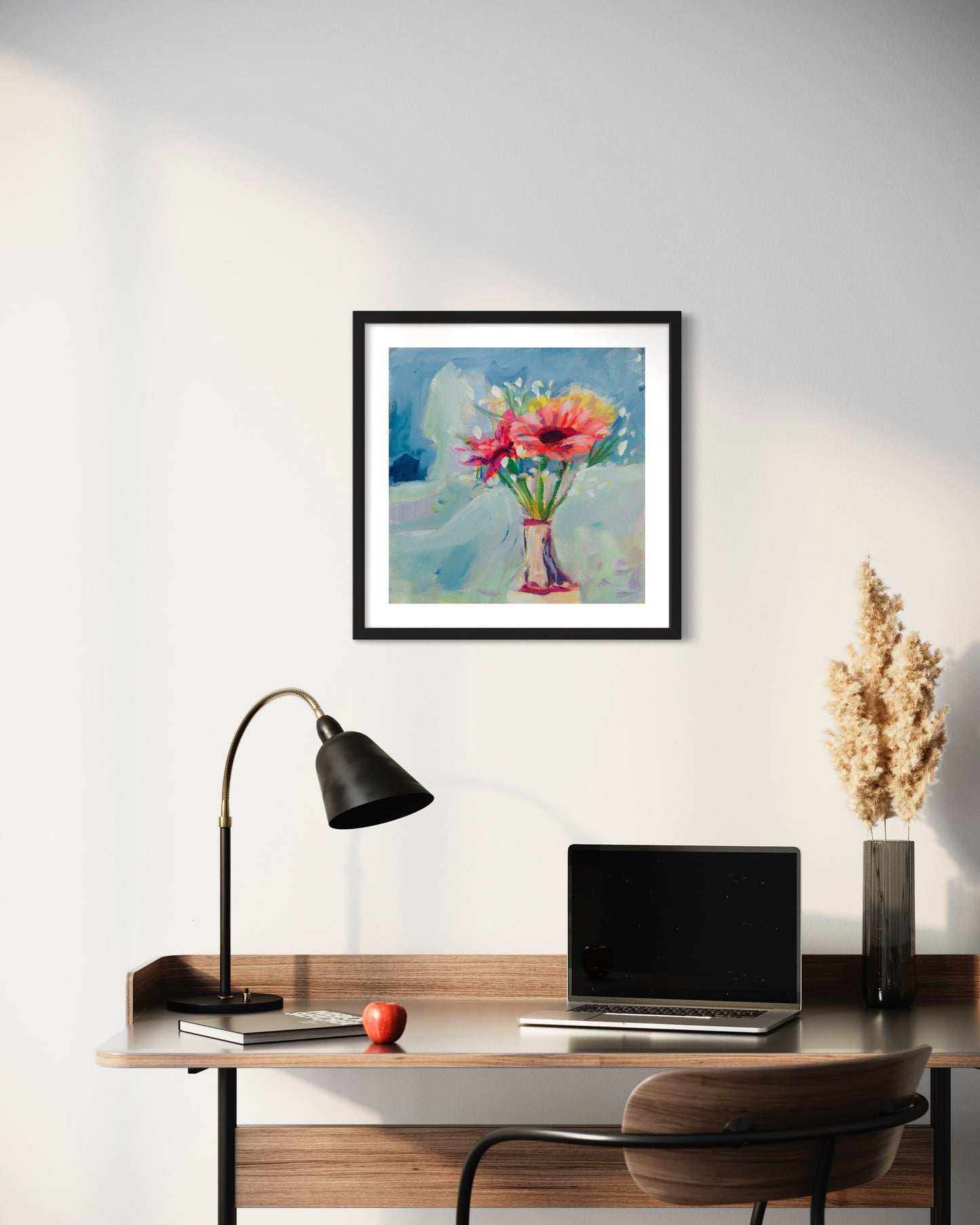 Floral Print 01, Art Print, 8 inch square