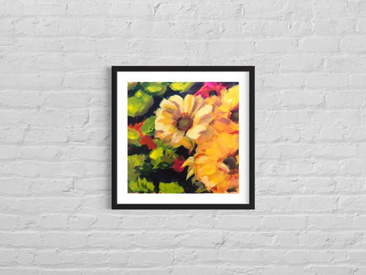 Floral Print 03, Art Print, 8 inch square