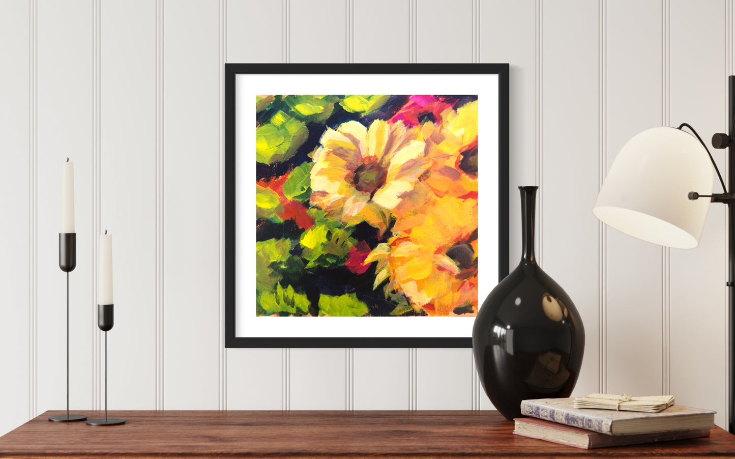 Floral Print 03, Art Print, 8 inch square