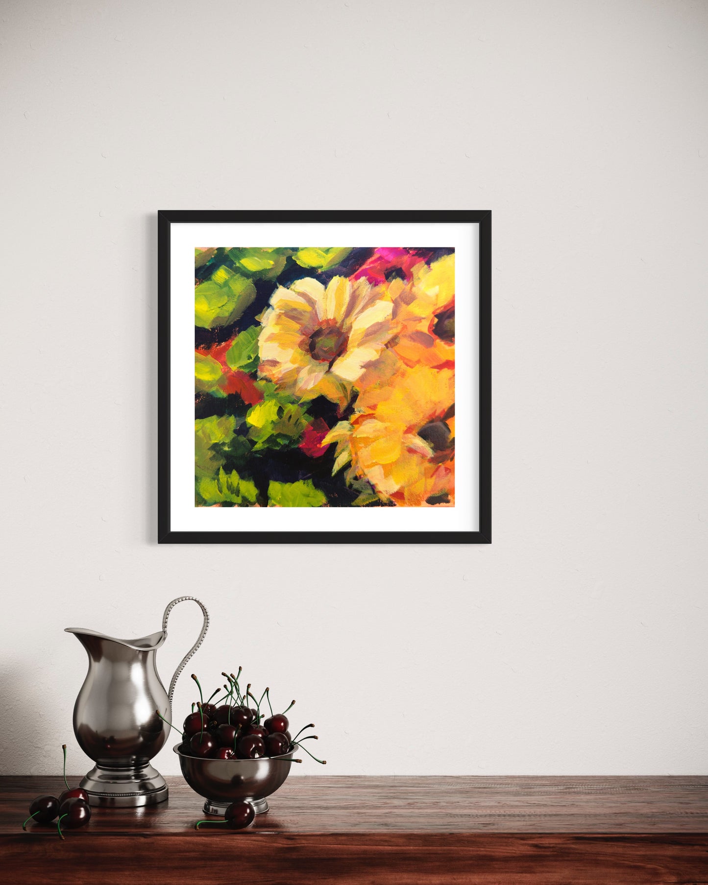 Floral Print 03, Art Print, 8 inch square