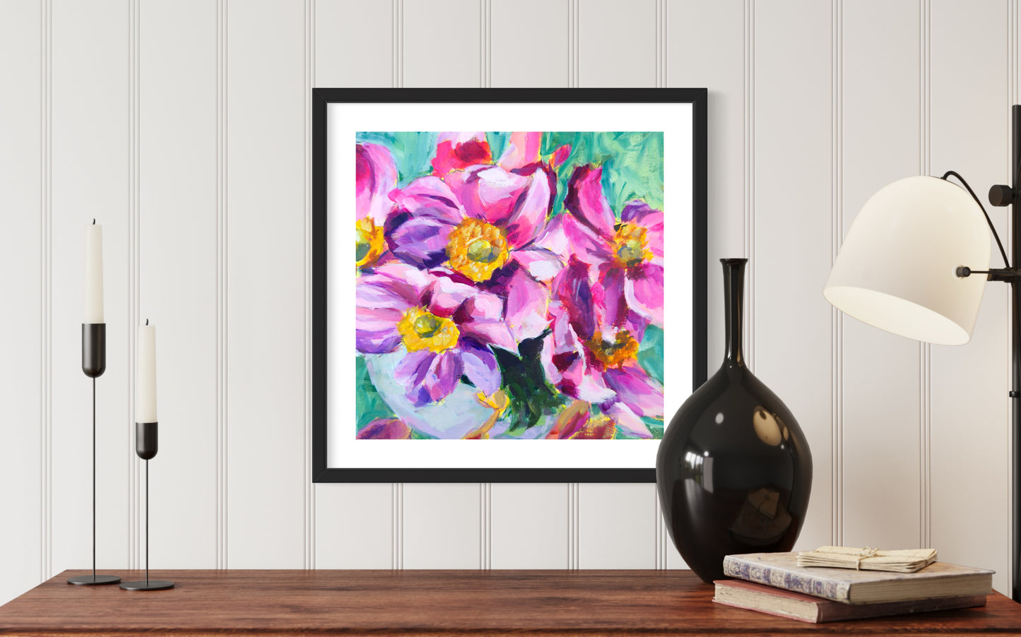 Floral Print 05, Art Print, 8 inch square