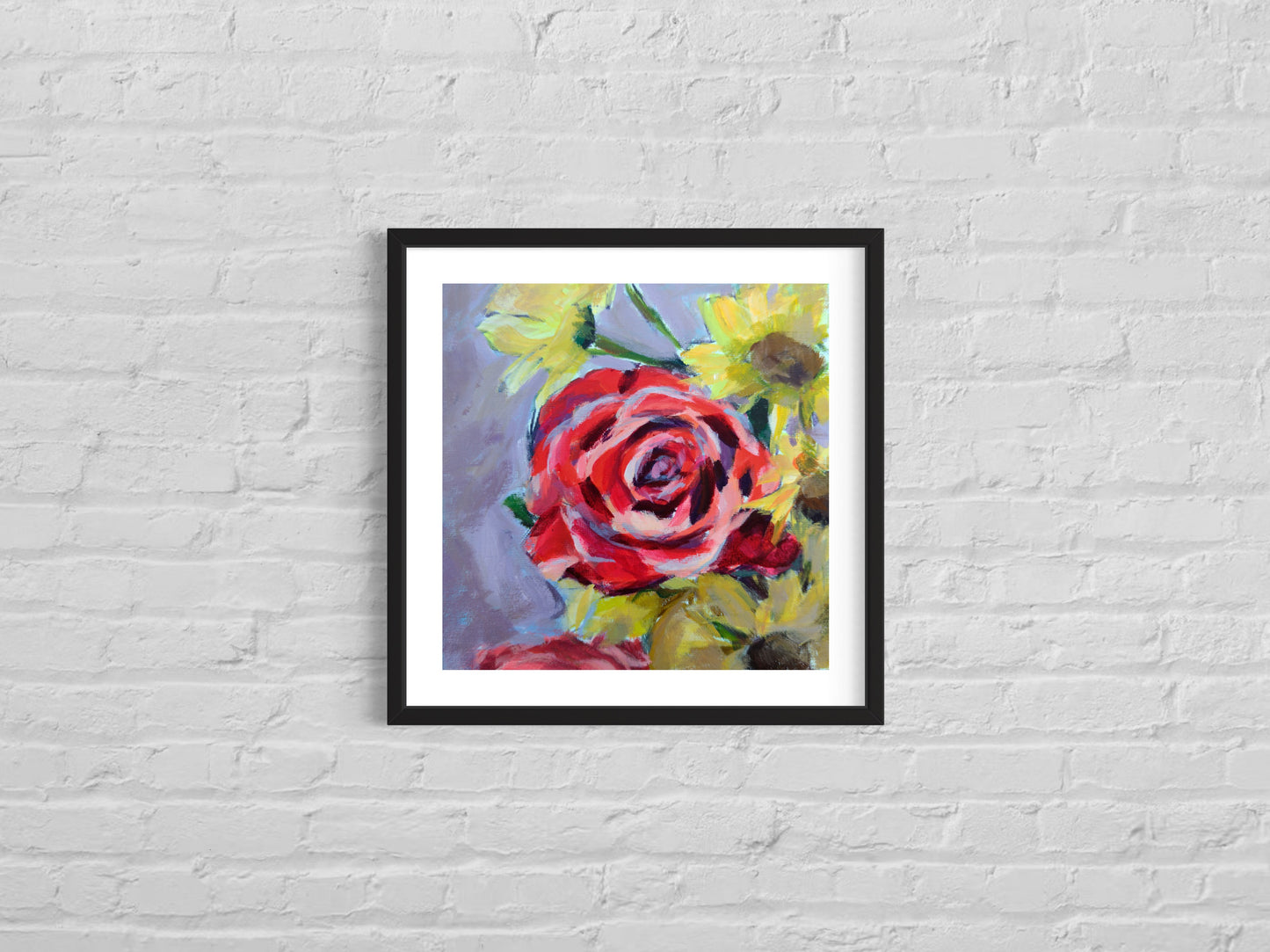 Floral Print 08, Art Print, Square Print