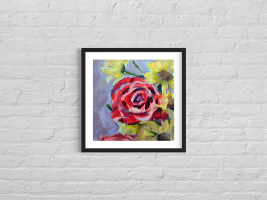 Floral Print 08, Art Print, Square Print