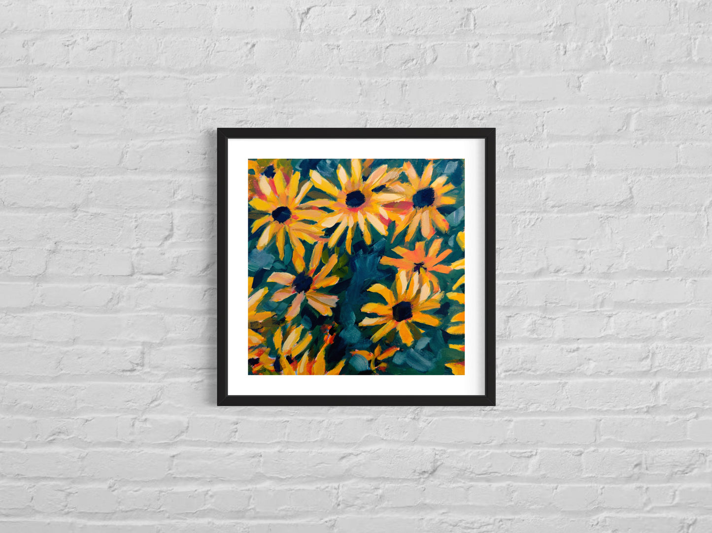 Floral Print 07, Art Print, 8 inch square