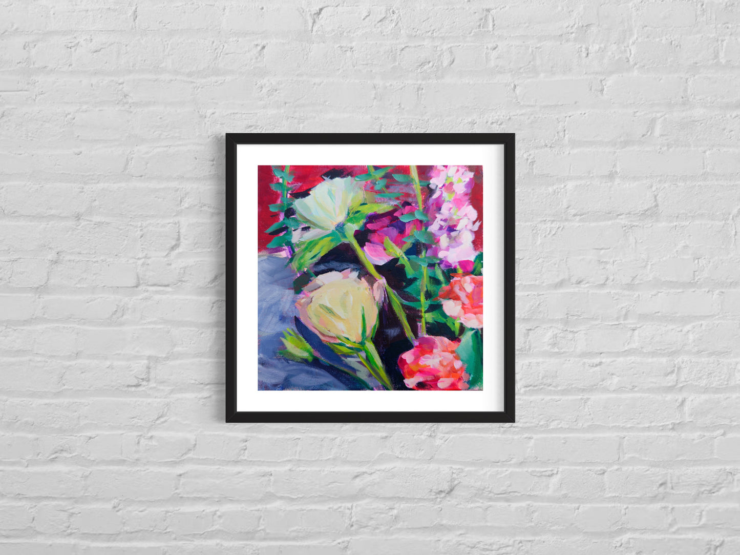 Floral Print 10, Art Print, Square