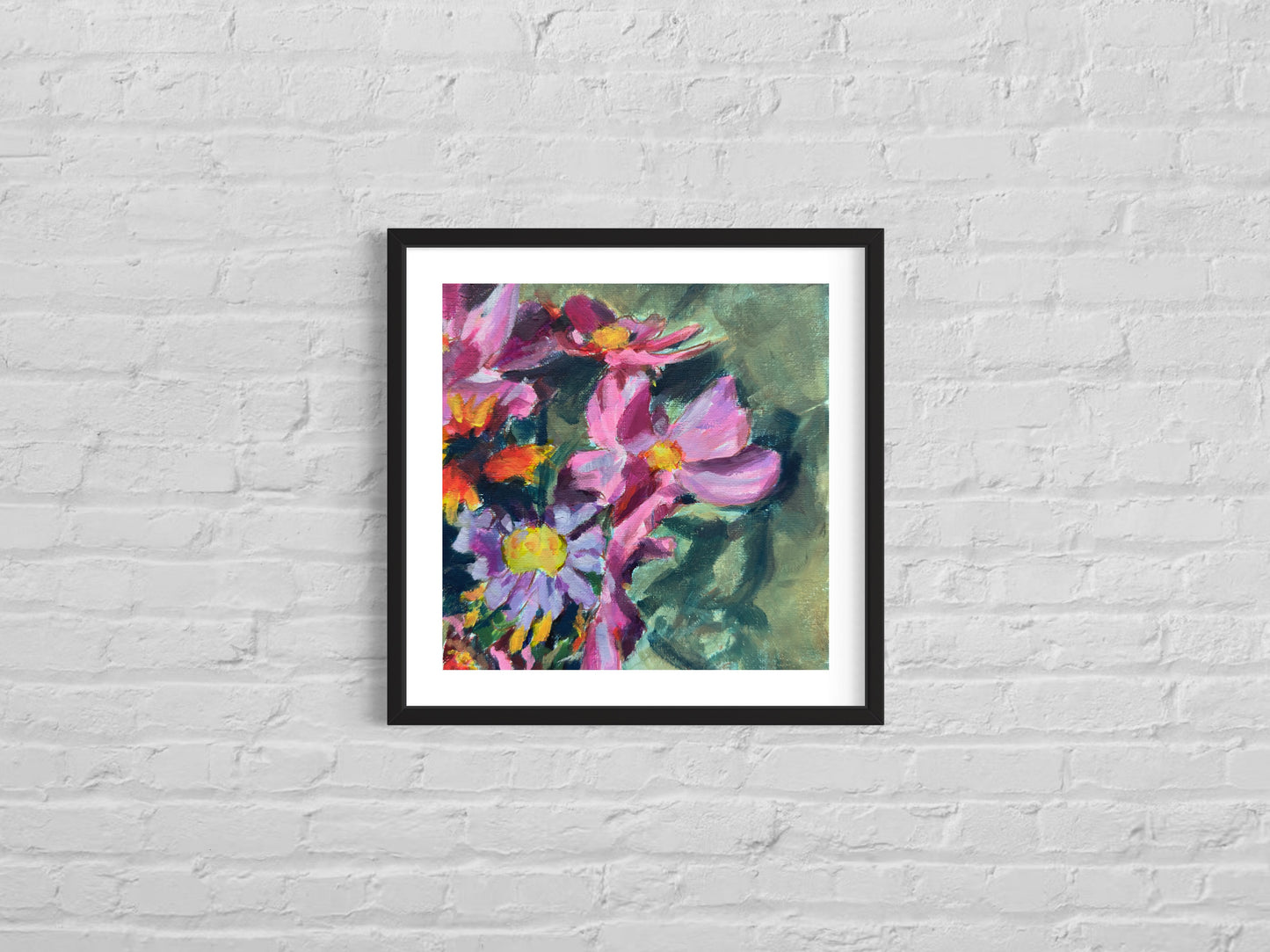 Floral Print 12, Art Print, Square Print