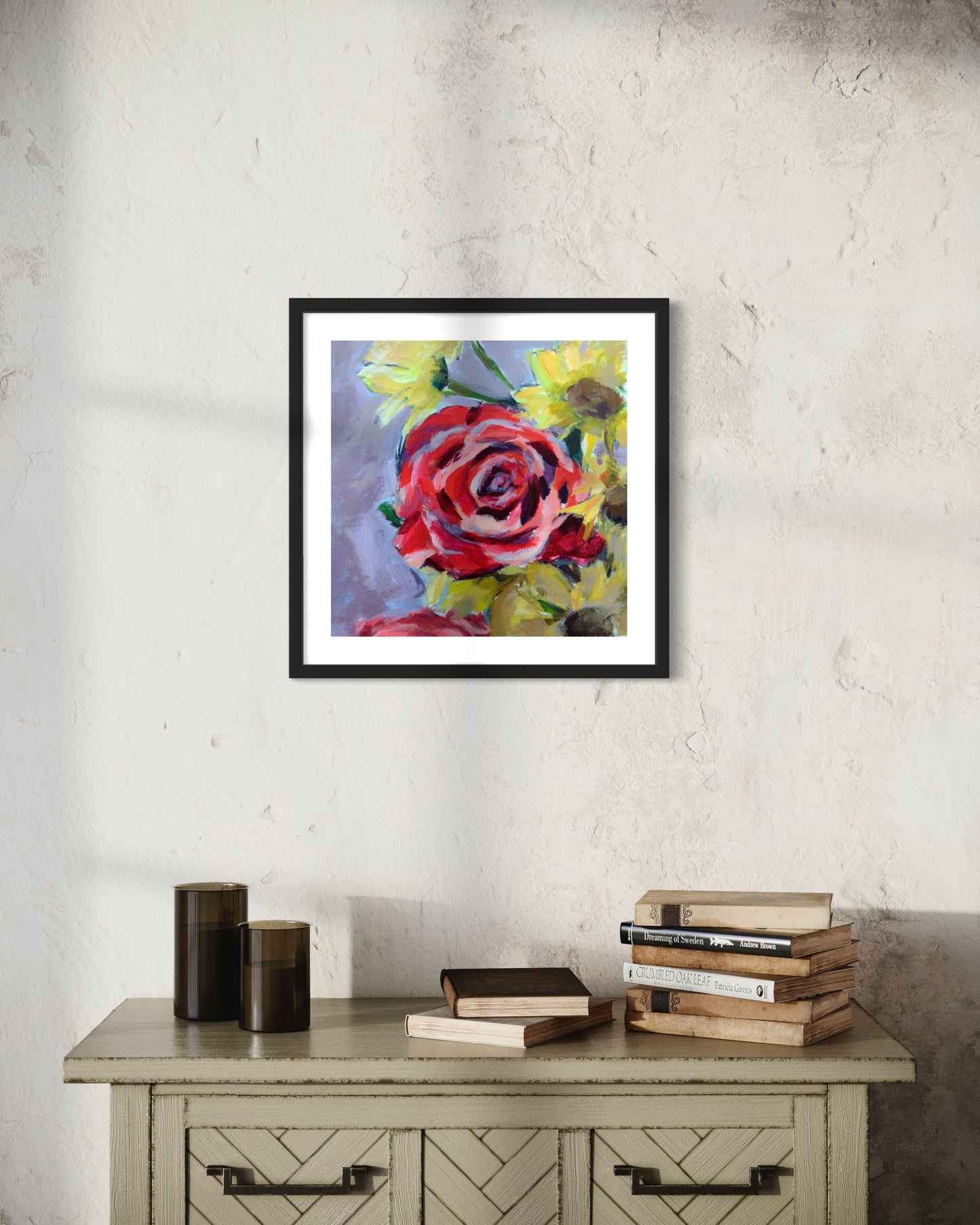 Floral Print 08, Art Print, Square Print