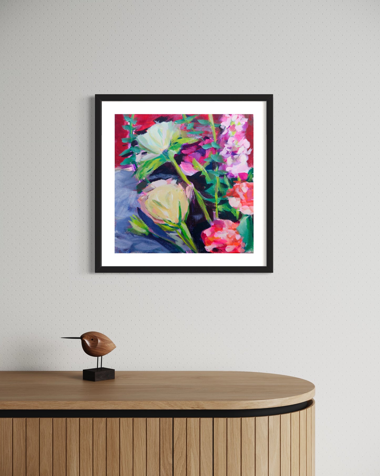 Floral Print 10, Art Print, Square