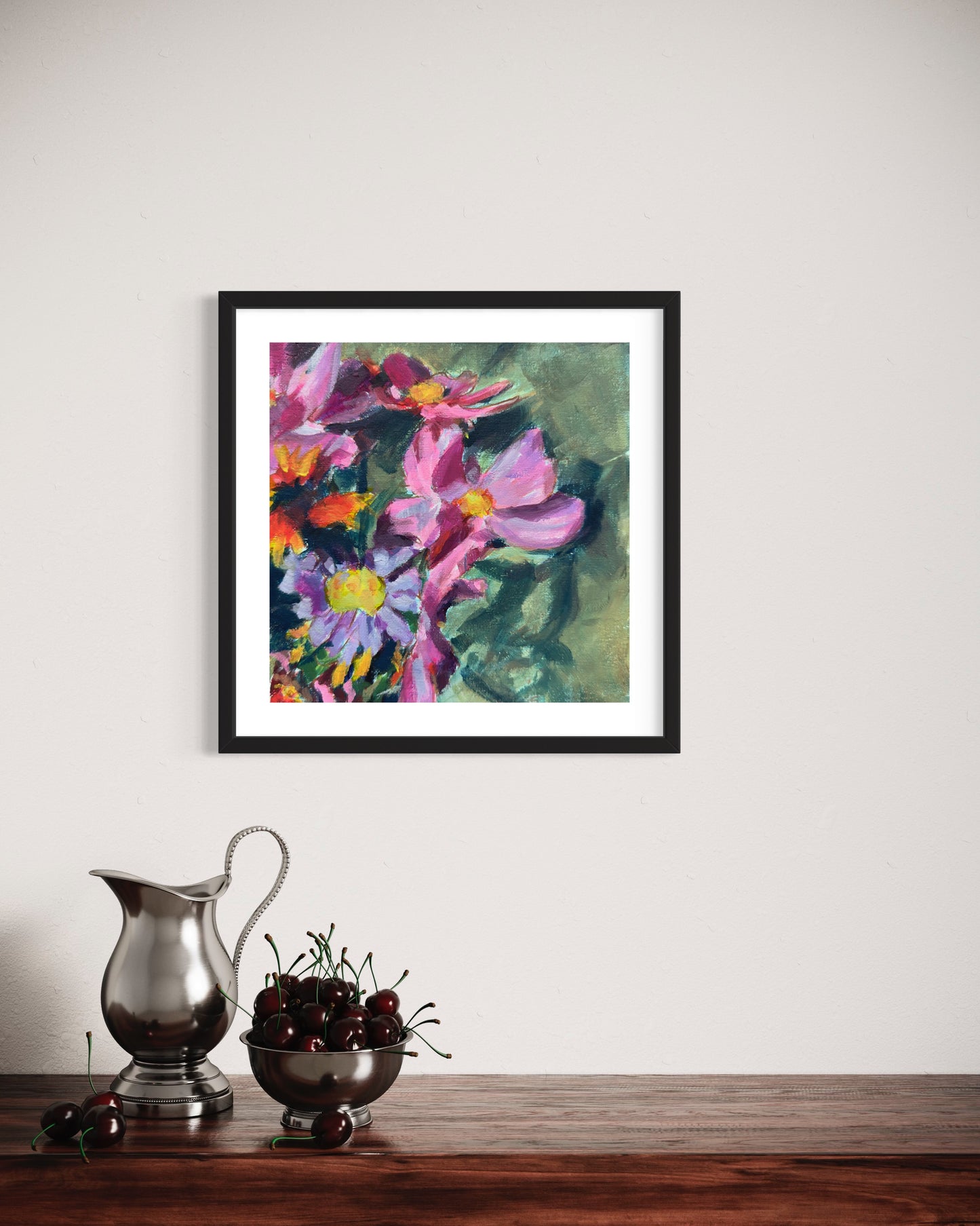 Floral Print 12, Art Print, Square Print