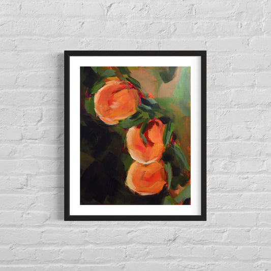 Peaches, 8 x 10  Art Print