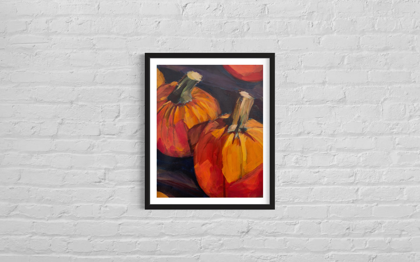 Pumpkin Print, 8 x 10  Art Print