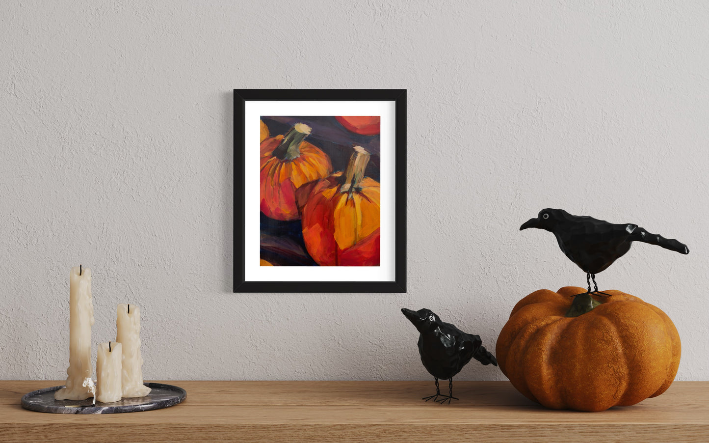 Pumpkin Print, 8 x 10  Art Print