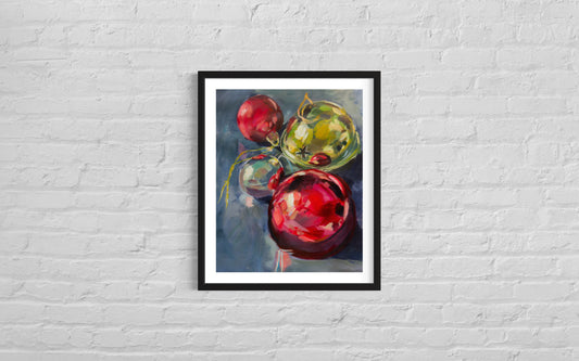 Holiday Ornament, Art Print, 8 x 10