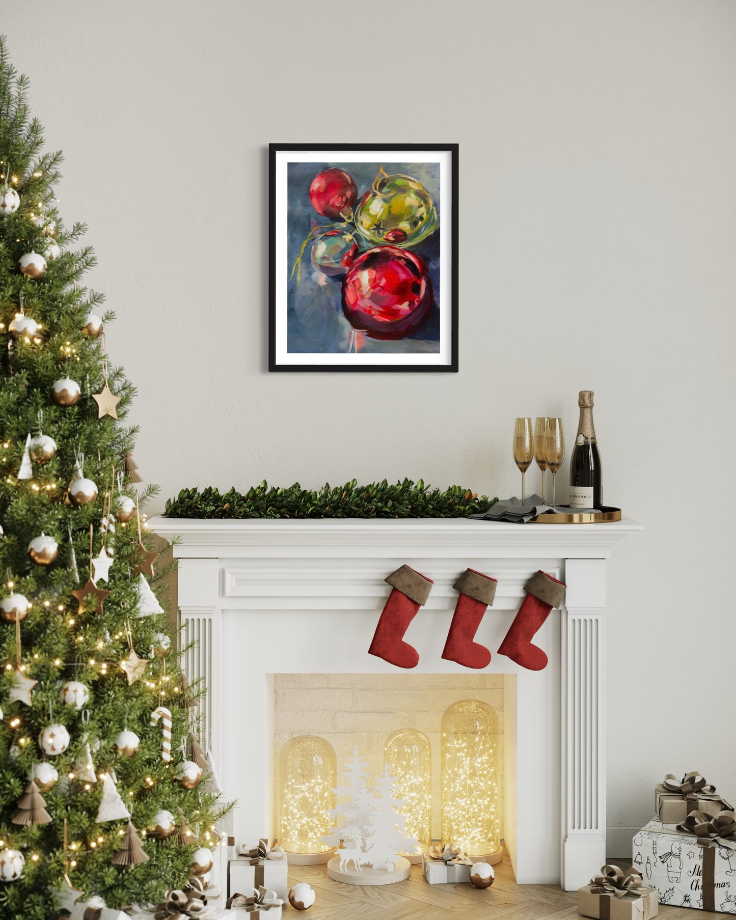 Holiday Ornament, Art Print, 8 x 10