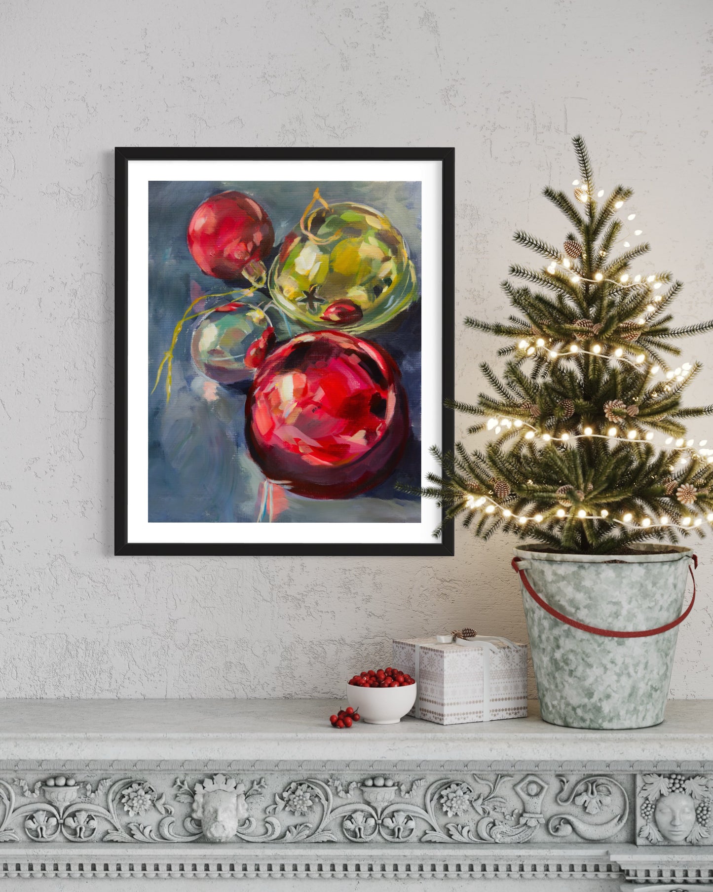 Holiday Ornament, Art Print, 8 x 10