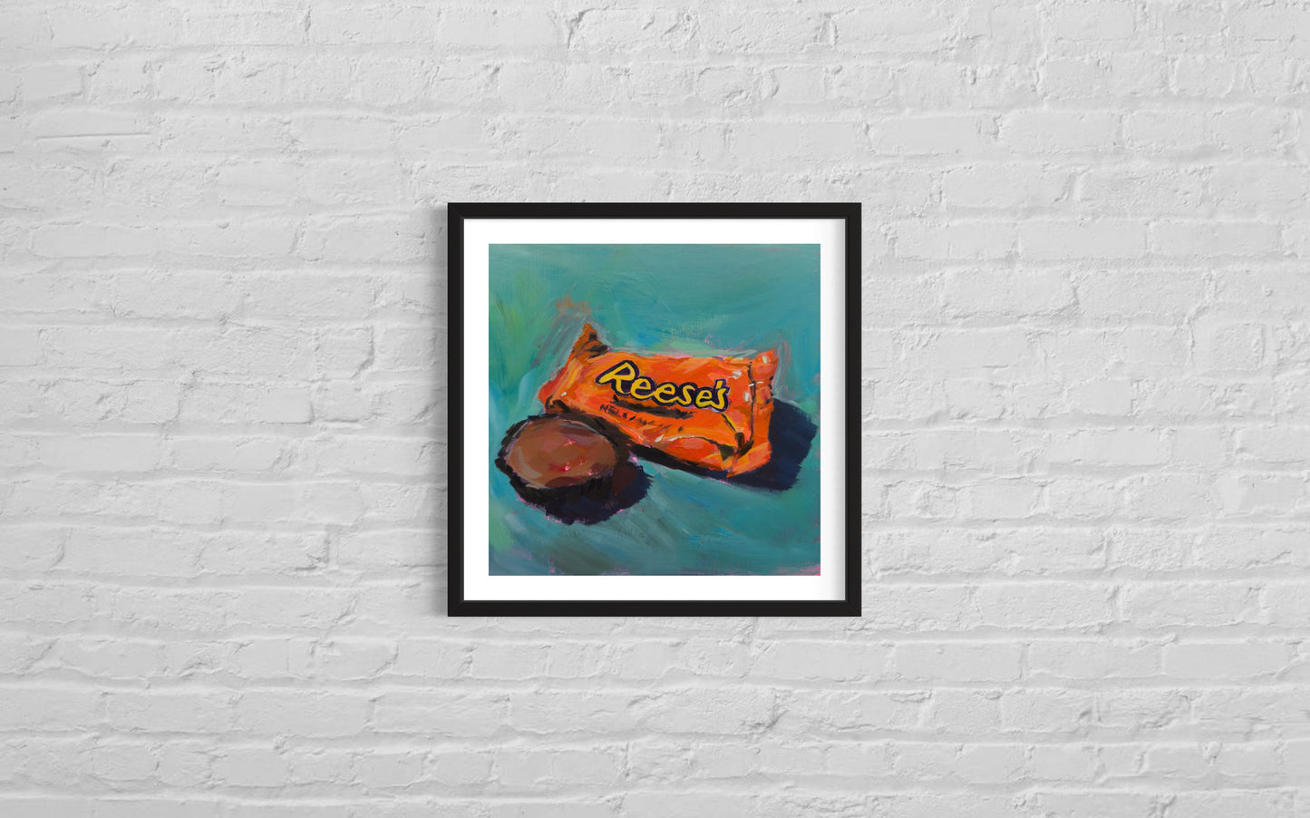 Peanut Butter Cup, Art Print, Square Print